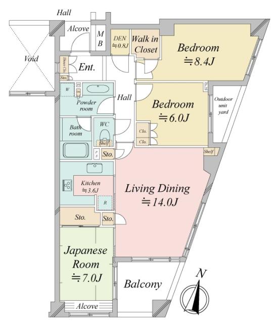 パークハウス哲学堂公園の間取図