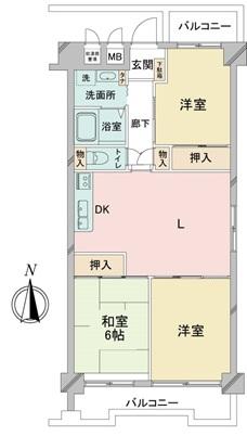 グランドシティ大宮イーストタワーの間取図