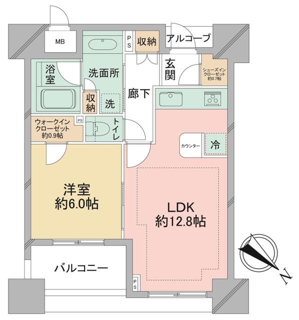 リーデンススクエア桜木町の間取図
