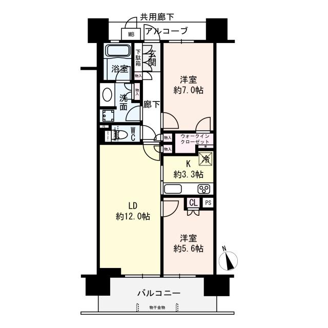 ジオ天六ツインタワーズEAST棟の間取図