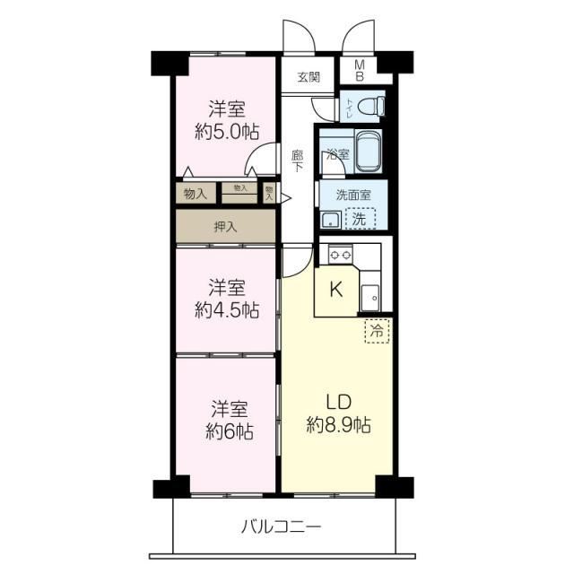 マンハイム弁天町の間取図