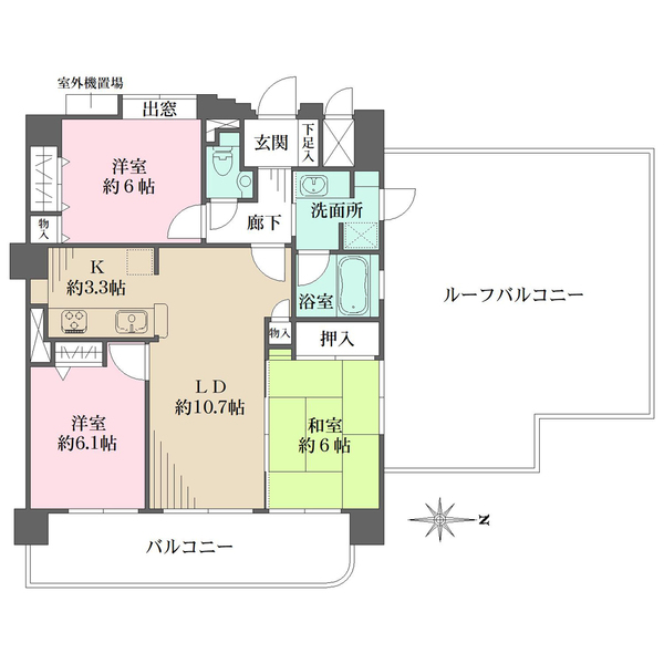 ルイシャトレ下鴨本通の間取図