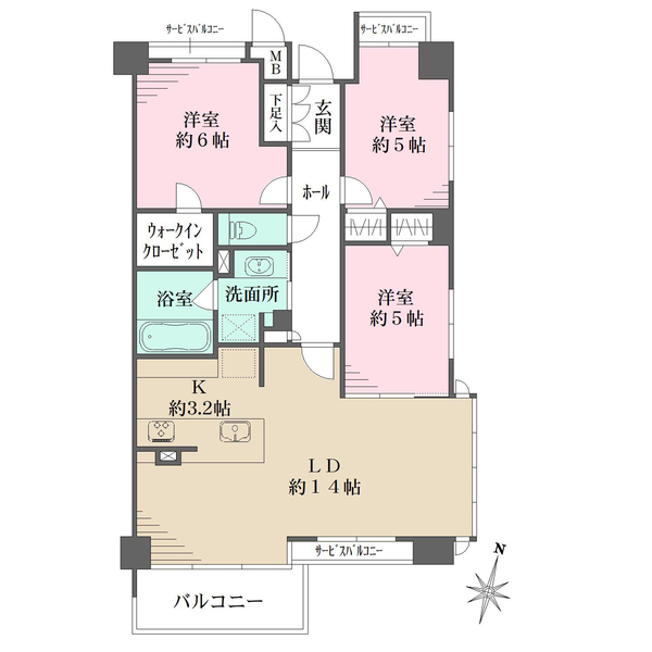 パラドール四条梅津の間取図