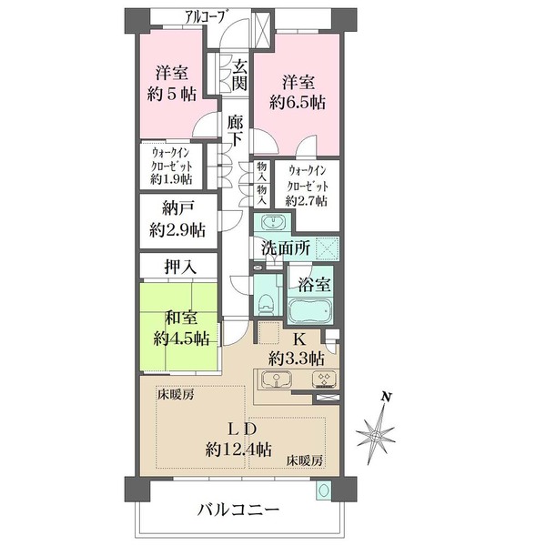 パークホームズ京都上賀茂の間取図