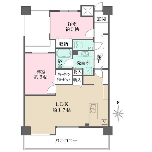 ネバーランド御所南の間取図