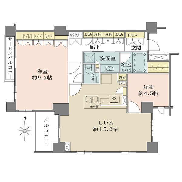 クレヴィア京都御所西の間取図