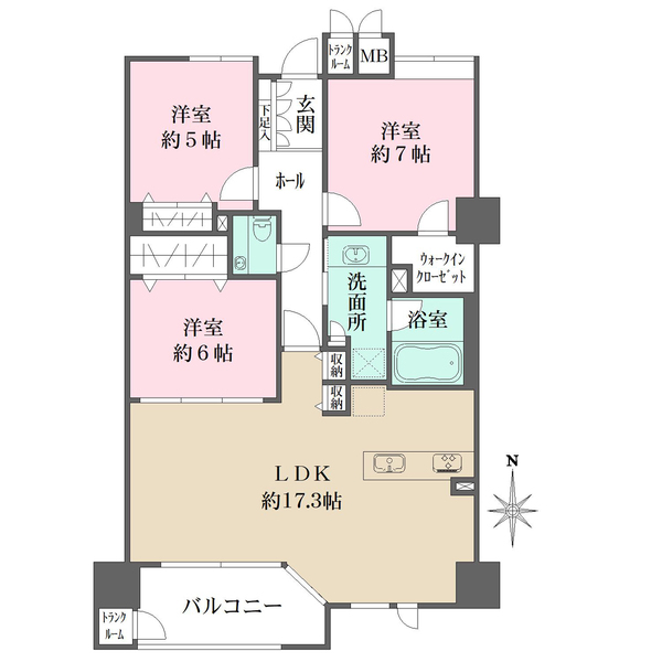 ルネ烏丸御池の間取図