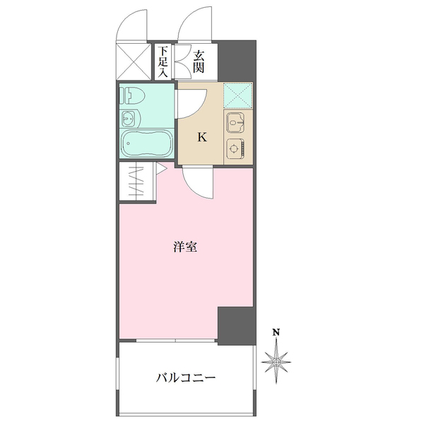 デ・リード河原町の間取図