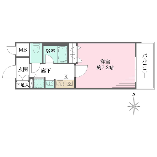 べラジオ五条烏丸の間取図