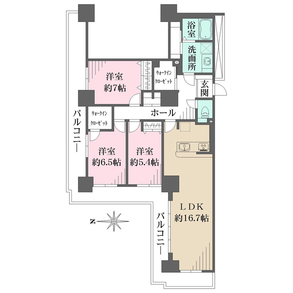 ウイング・ビューの間取図