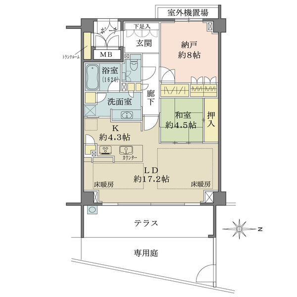 パークハウス京都岡崎有楽荘の間取図