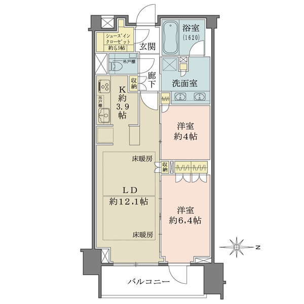 ザ・パークハウス京都河原町の間取図