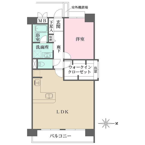 コスモ二条の間取図