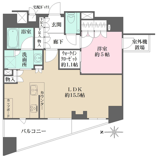 ザ・パークハウス堀川六角の間取図