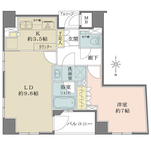パラドール烏丸御所南グランデの間取図