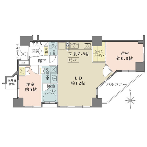 ローレルコート寺町御池の間取図