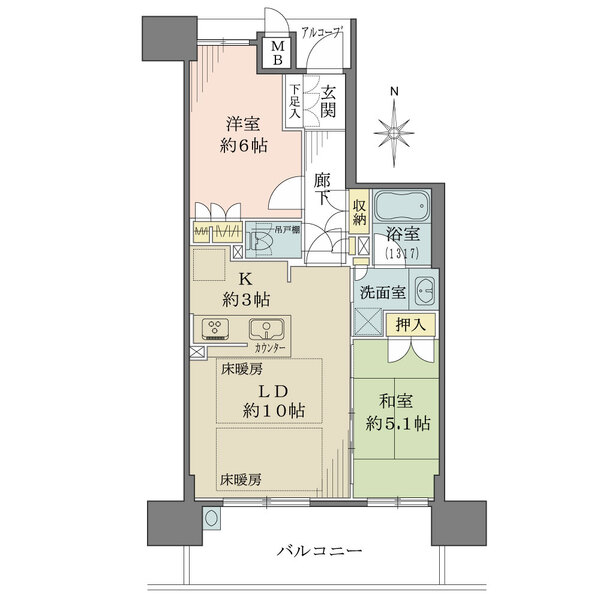 BELISTA大津駅前の間取図