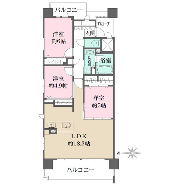 三条室町アーバンライフの間取図