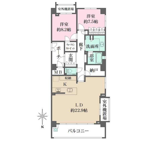 パークハウス京都岡崎有楽荘の間取図
