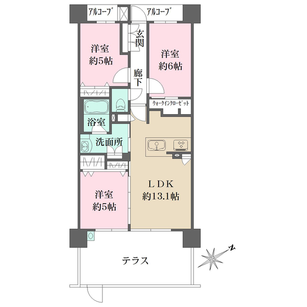 デュオヒルズ堺ザ・レジデンスの間取図