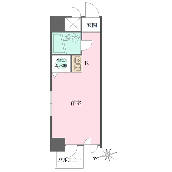 ハイネス北浜の間取図