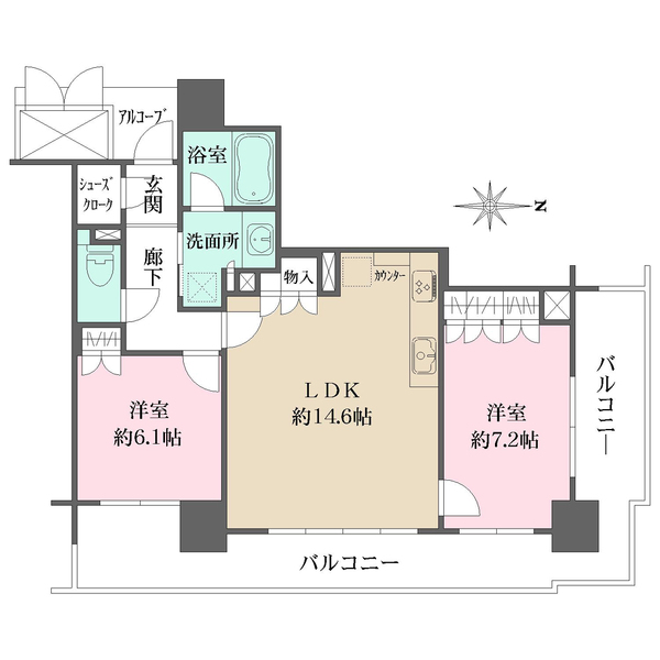 なんばグランドマスターズタワー（NAMBA GMT）の間取図