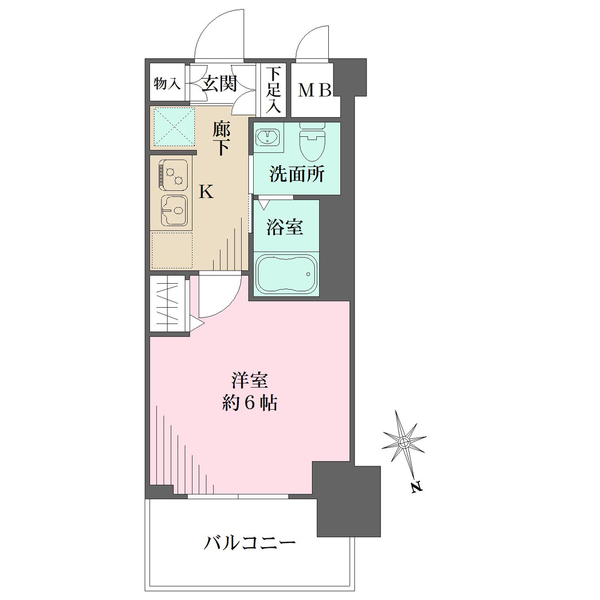 エステムプラザ難波WESTIIプレディアの間取図