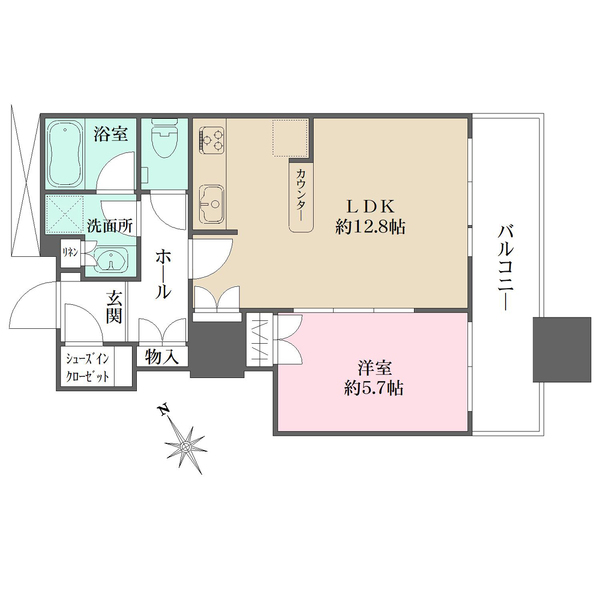 The Kitahamaの間取図