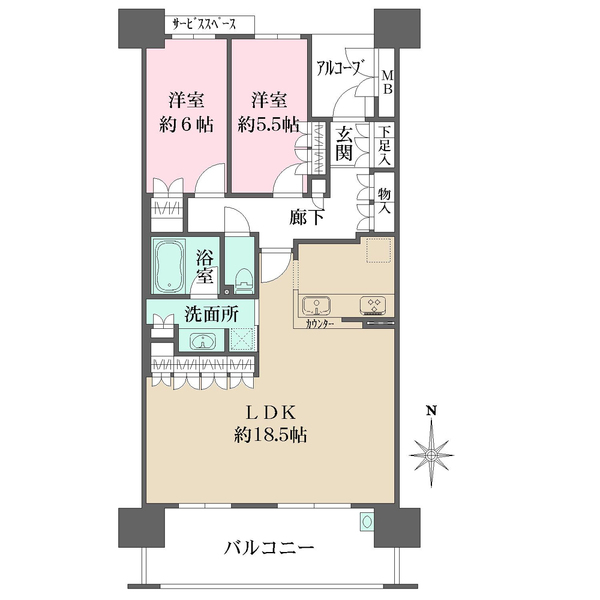 ジオ新町の間取図