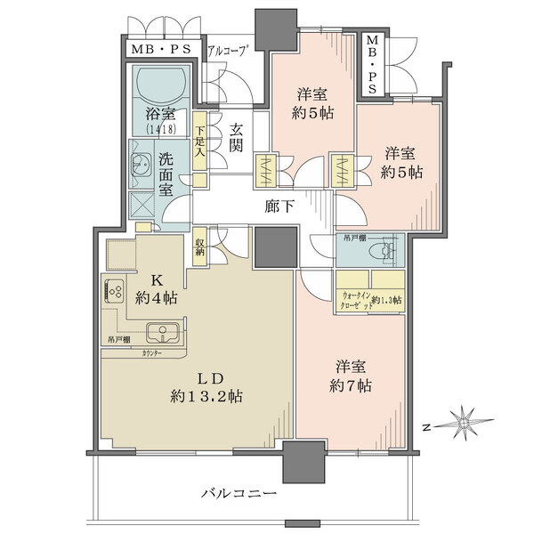 セントプレイスタワーの間取図
