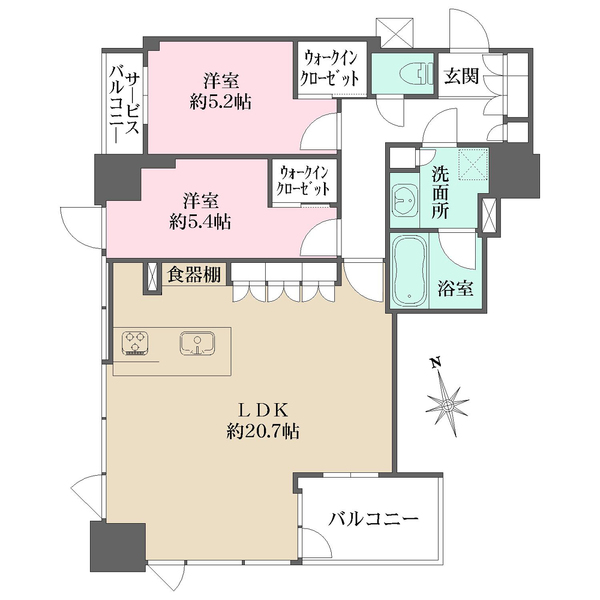 プレサンスレジェンド堺筋本町タワーの間取図