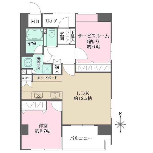 エステムコート心斎橋アルテールの間取図