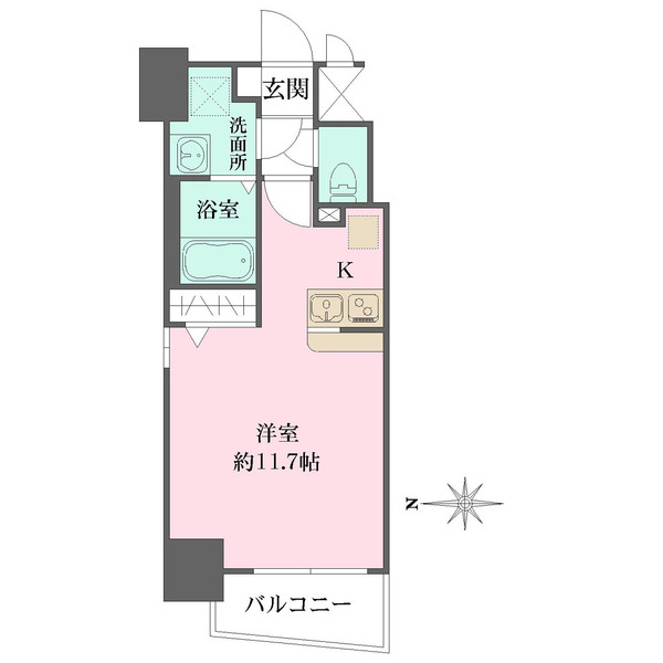 アクアプレイス南堀江の間取図