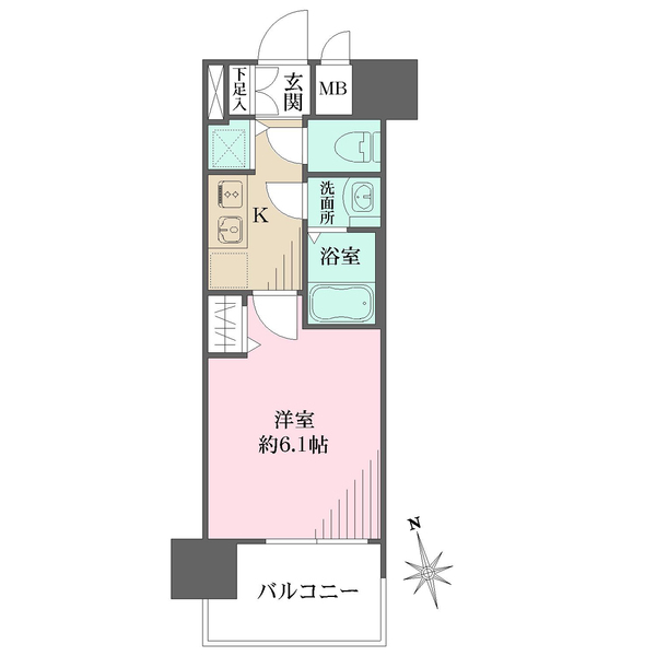 プレサンス玉造駅前の間取図
