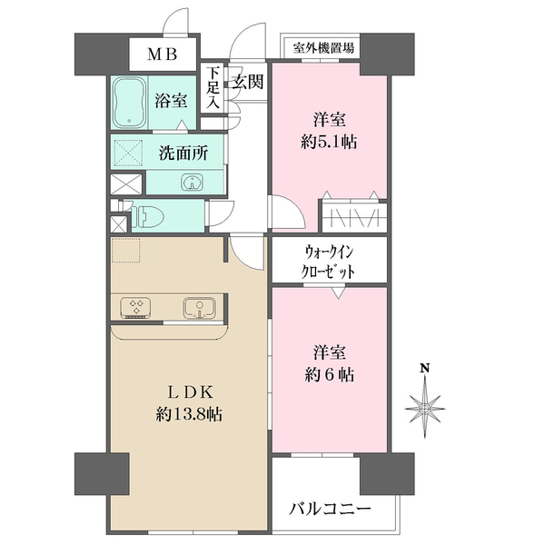 ファミール心斎橋EASTの間取図