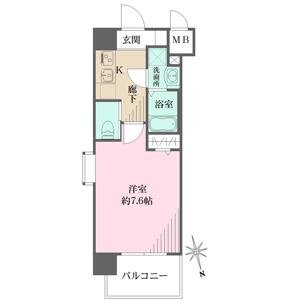 エグゼ難波西IIの間取図