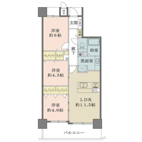 ファミール東加賀屋かがやきの街の間取図