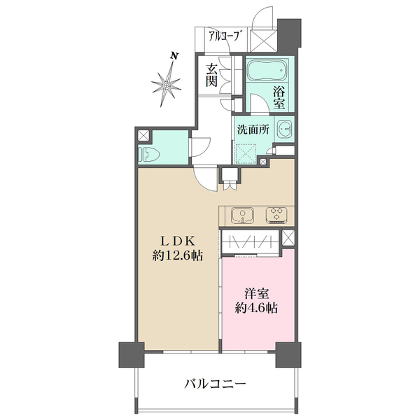 ファインフラッツ北浜の間取図