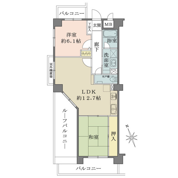 藤和シティホームズ夕陽ヶ丘四天王寺の間取図