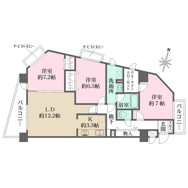 ソルディオ武庫之荘本町の間取図