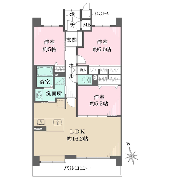 メロディーハイム仁川ガーデンズの間取図