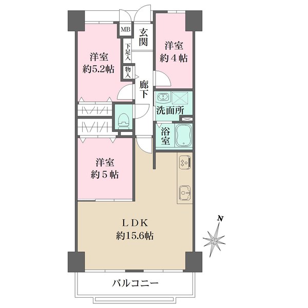 伊丹春日丘アーバンコンフォートの間取図
