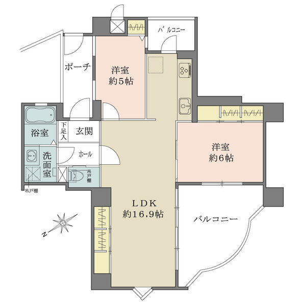 パレ武庫川プルミエールIIIの間取図