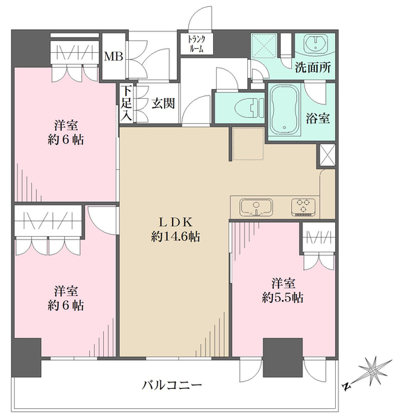 ザ・宝塚タワーの間取図