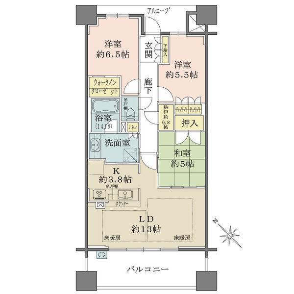 宝塚ザ・レジデンスの間取図