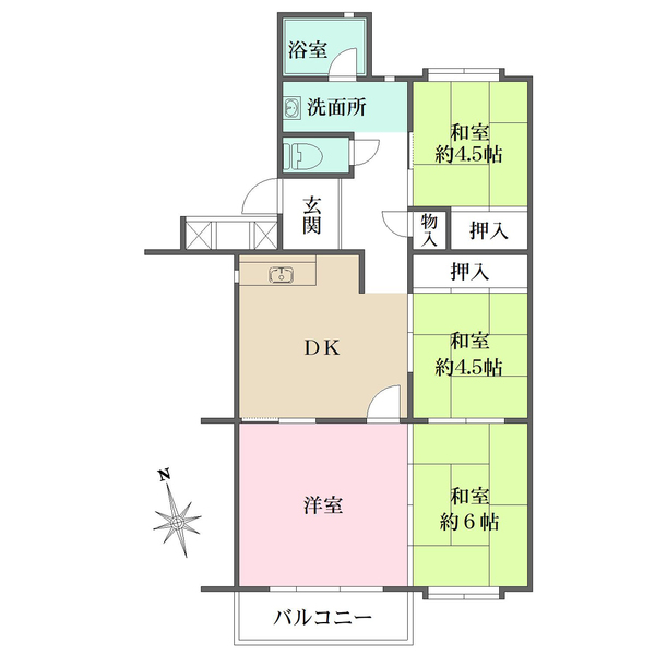 宝塚光明住宅の間取図