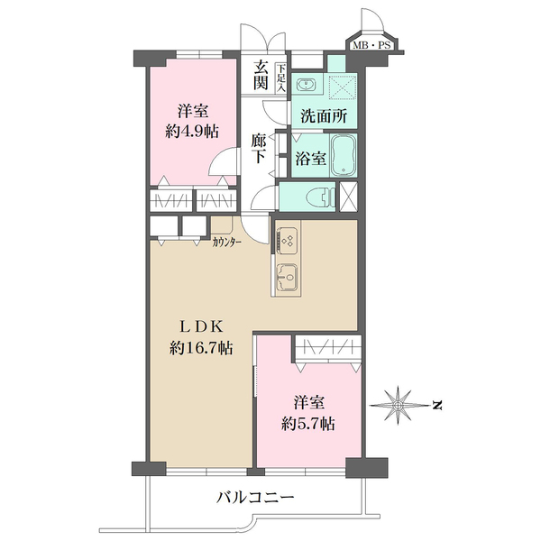 サンマンション塚口第１の間取図