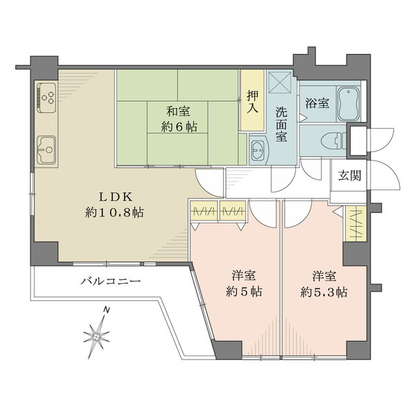シーズ緑地公園の間取図
