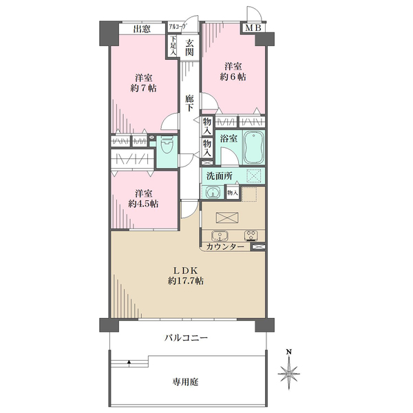 エスリード西宮北口の間取図