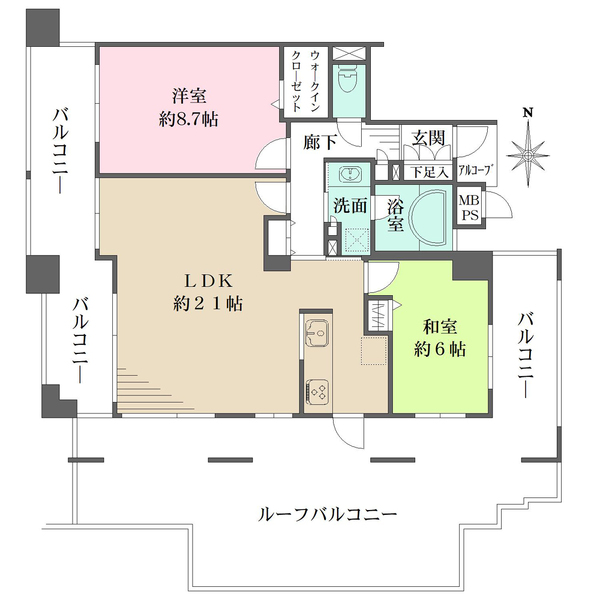 ワコーレコモード立花の間取図